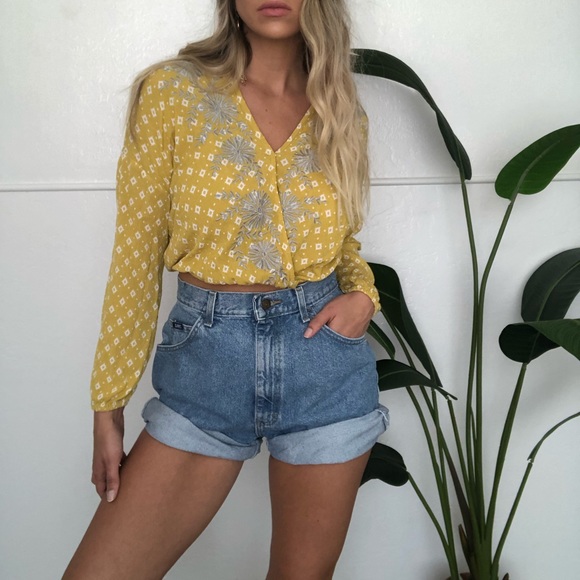 Chloe & Katie Tops - {Chloe&Katie} long sleeve surplice crop top